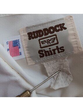 XXL True Vintage Western Cowboy Shirt Ruddock USA White Snap Rancher 1980's USA